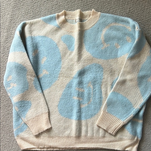 Light Blue and Beige Sweater - Picture 1 of 3
